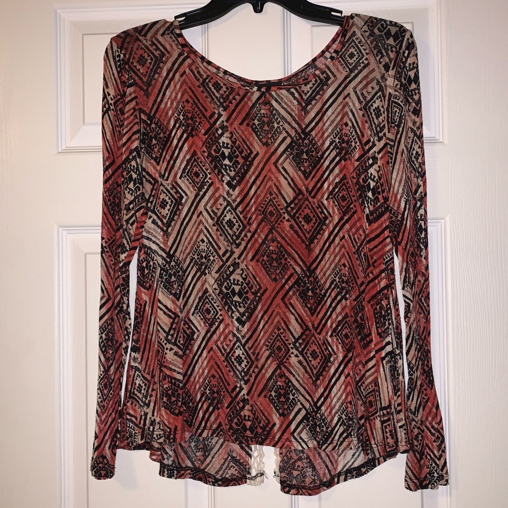 Daytrip Printed Long Sleeve Size Small